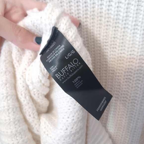 ⛔️SOLD⛔️🆕️NWT Buffalo by David Bitton Tricolor Knit Sweater - Picture 12 of 16